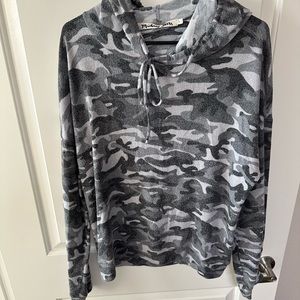Camo Hooded Sweatshirt